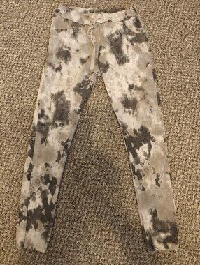 Graffiti Art Jogger Pants Sz.M Pockets Venti6 Gray Sparkle Unisex